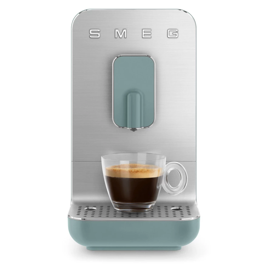 Кофемашина автоматическая SMEG BCC01EGMEU Collezione, 7 программ кофе, изумрудно-зеленая