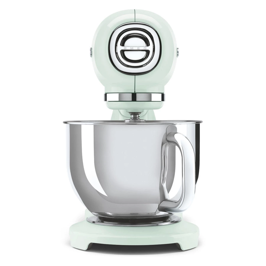 Миксер планетарный SMEG SMF03PGEU, 800 Вт, чаша стальная 4,8л, 3 насадки, алюминий литой, зеленый