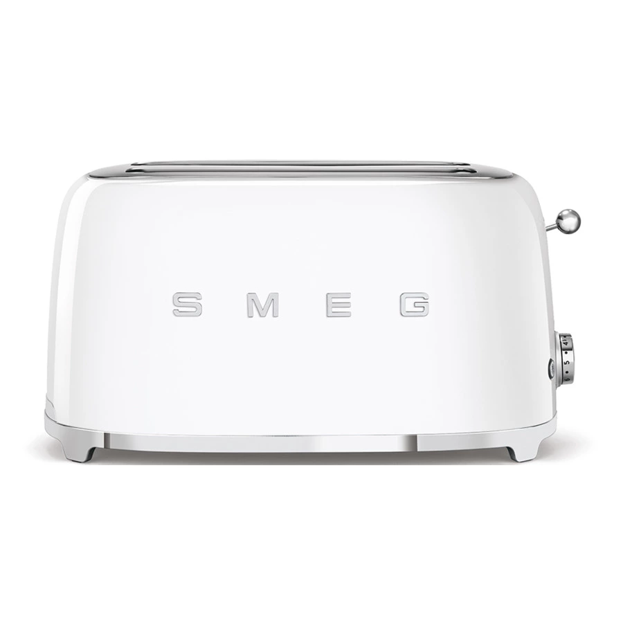 Тостер на 4 ломтика SMEG TSF02WHEU, 1500 Вт, белый