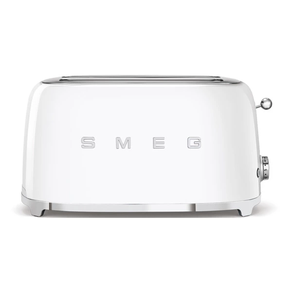 Тостер на 4 ломтика SMEG TSF02WHEU, 1500 Вт, белый