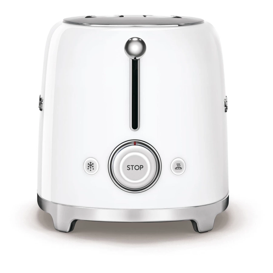 Тостер на 4 ломтика SMEG TSF02WHEU, 1500 Вт, белый