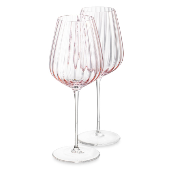 Набор бокалов для белого вина Nude Glass Round UP Dusty Rose 350 мл, 2 шт, хрусталь, розовый