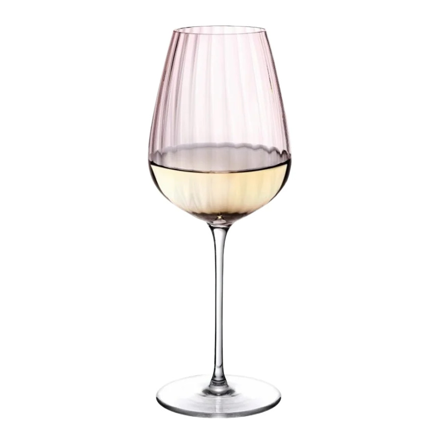 Набор бокалов для белого вина Nude Glass Round UP Dusty Rose 350 мл, 2 шт, стекло хрустальное, розов