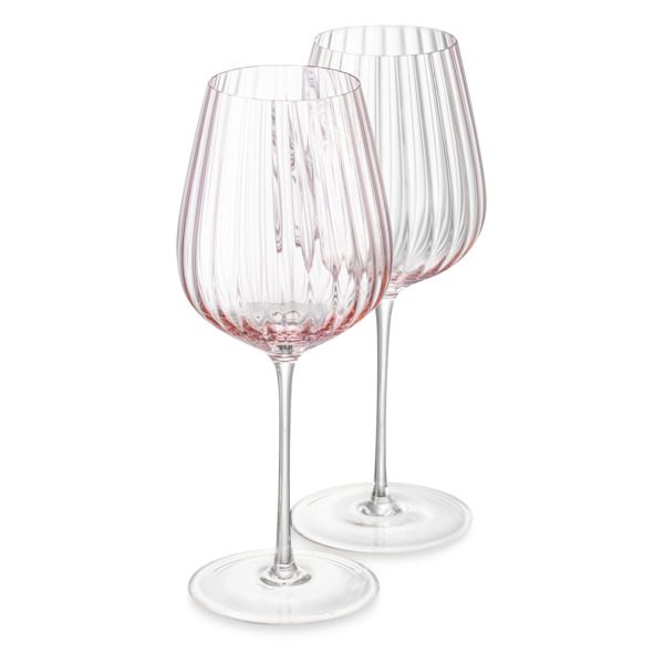 Набор бокалов для красного вина Nude Glass Round UP Dusty Rose 500 мл, 2 шт, хрусталь, розовый