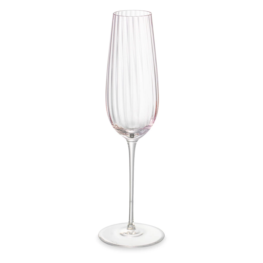 Бокал для шампанского Nude Glass Round UP Dusty Rose 200 мл, стекло хрустальное, розовый