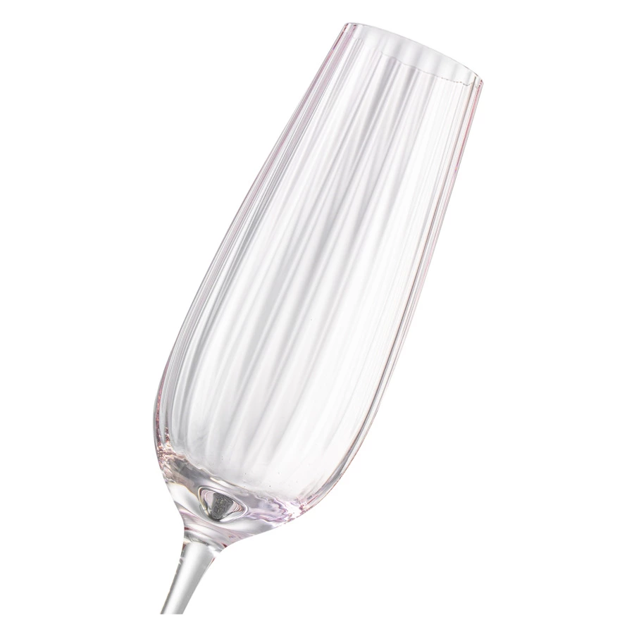 Бокал для шампанского Nude Glass Round UP Dusty Rose 200 мл, стекло хрустальное, розовый