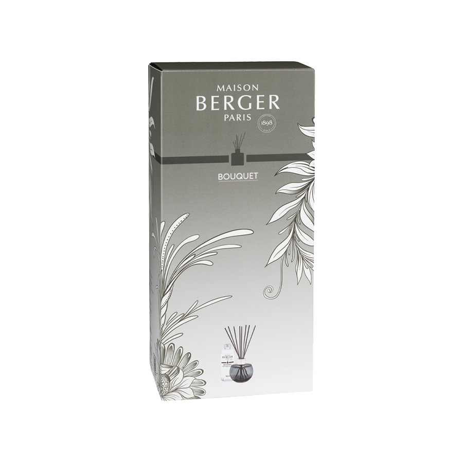Аромадиффузор Maison Berger Волшебство и аромат Амбровая вуаль 180 мл, стекло, серый