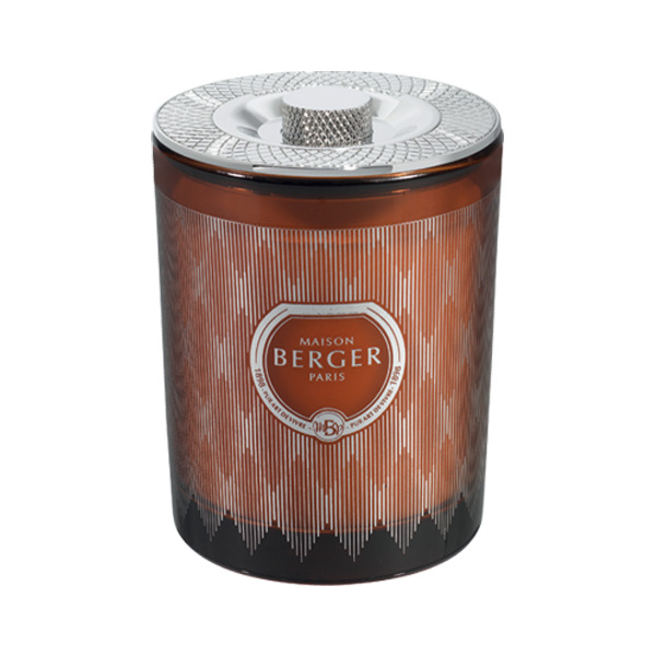 Свеча ароматическая Maison Berger Мираж с ароматом Мистическая кожа 240 г, желтая