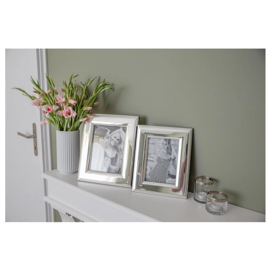 Рамка для фото Edzard Позитано 15х20 см, посеребрение