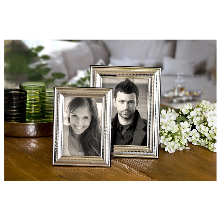 Рамка для фото Edzard Урбино 13х18 см, посеребрение