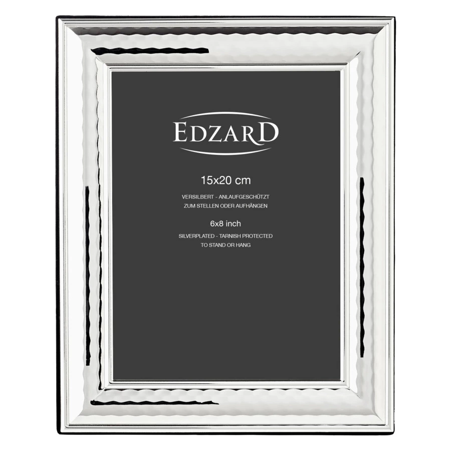 Рамка для фото Edzard Урбино 15х20 см, посеребрение