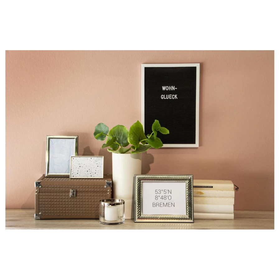 Рамка для фото Edzard Урбино 15х20 см, посеребрение