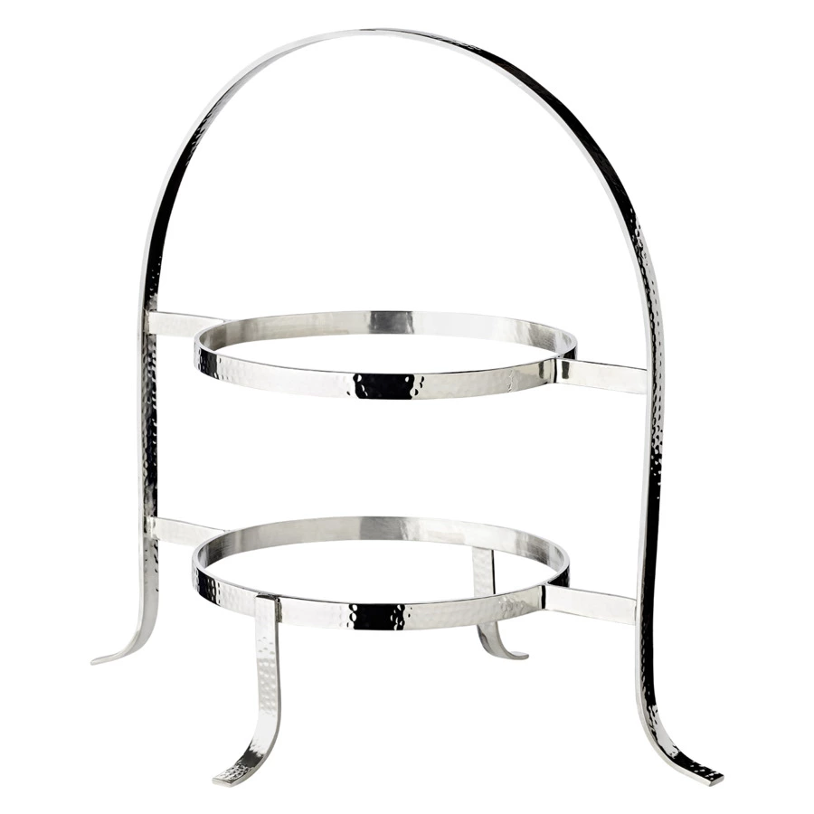 Подставка двухъярусная для тарелок 20-28см Edzard Сина 37,5х25х33 см, посеребрение