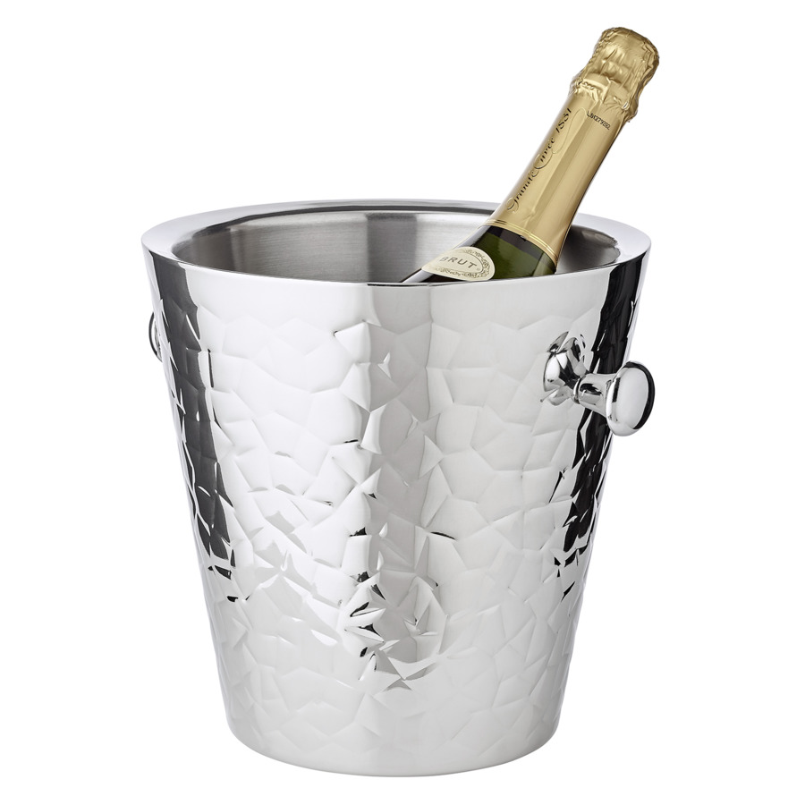 Ведро для шампанского на подставке Edzard Капри Д23 см, Н84 см,  сталь нержавеющая