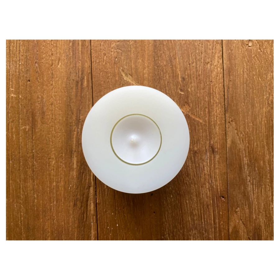 Подставка для чайной свечи Edzard Корнелиус d8хh6 см, жаростойкий пластик, белая