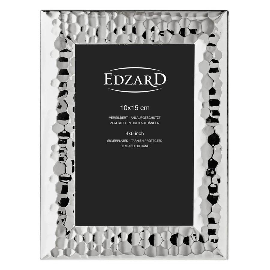 Рамка для фото Edzard Губбио 10х15 см, посеребрение