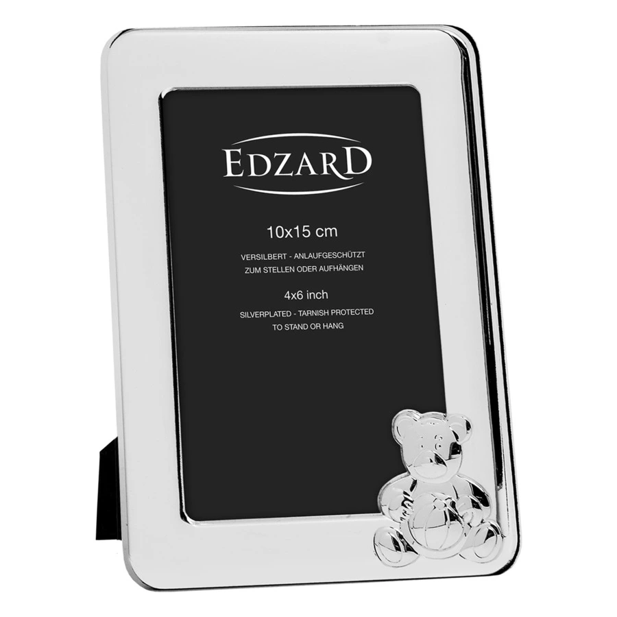 Рамка для фото Edzard Пол 10х15 см, посеребрение