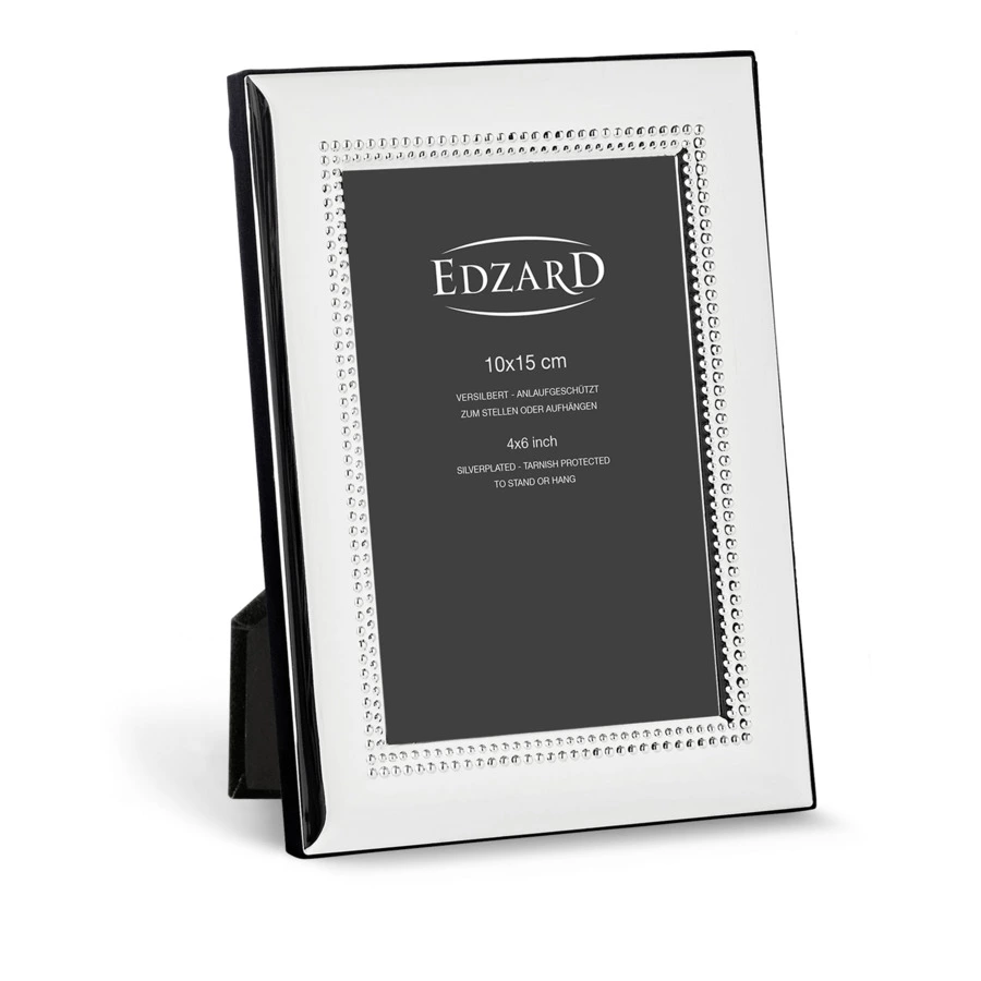 Рамка для фото Edzard Турин 10x15 см, посеребрение