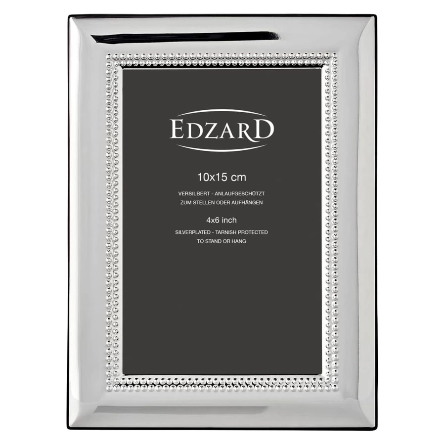 Рамка для фото Edzard Турин 10x15 см, посеребрение