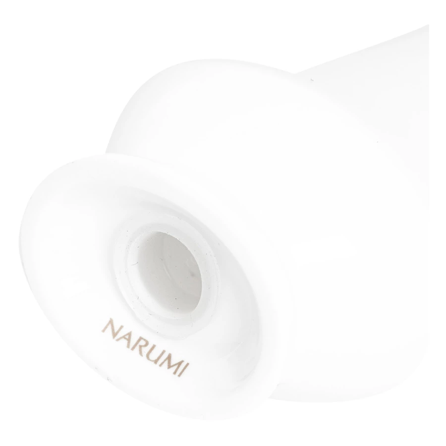 Набор солонки с перечницей Narumi Белый декор 9 см, фарфор костяной