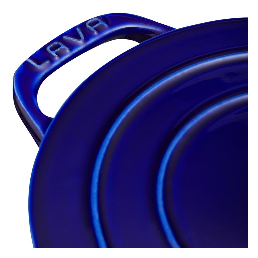 Утятница LAVA Experience Majolica 24x33 см, 6,2 л, чугун, синяя