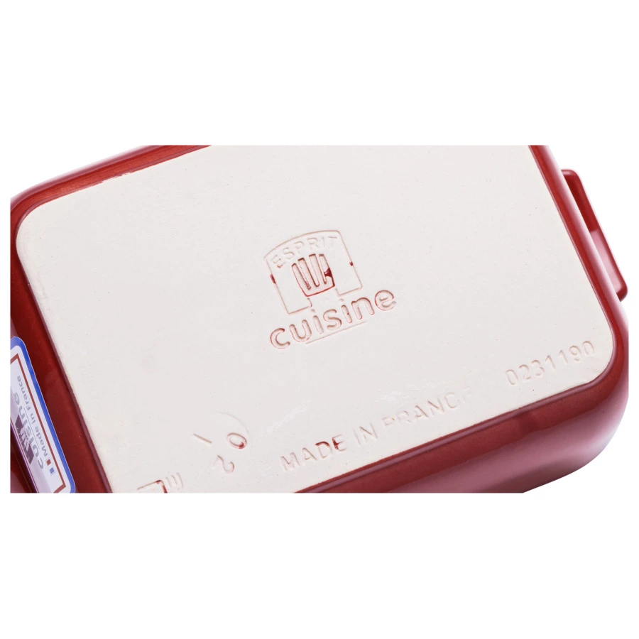 Форма для запекания прямоугольная Esprit de cuisine 40,5x27 см, 5,3 л, керамика, малиновая