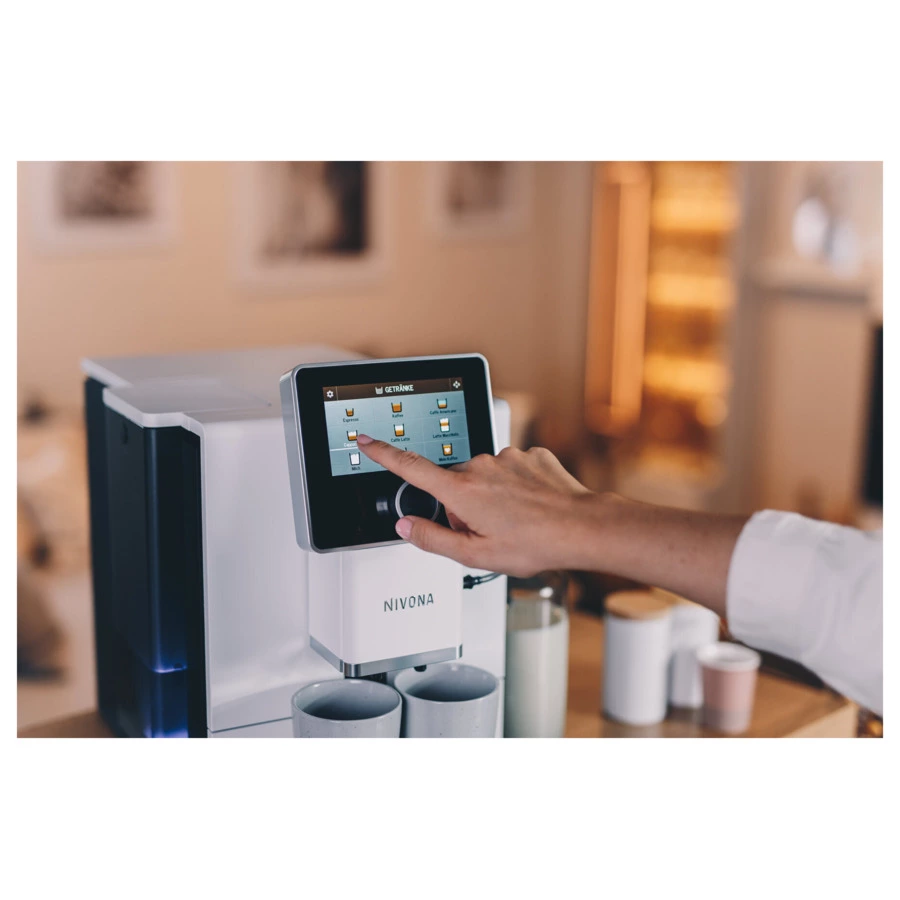 Кофемашина Nivona CafeRomatica NICR 965 48х39х59 см, серебристая, черная, п/к