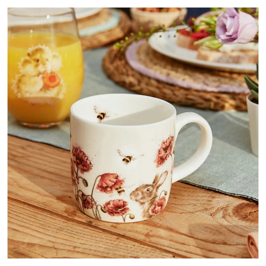 Кружка Royal Worcester Забавная фауна Пчелы 310 мл, фарфор костяной