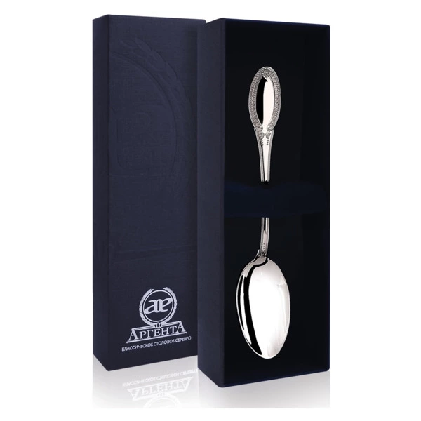 Ложка чайная в футляре АргентА Classic Император 25 г, серебро 925