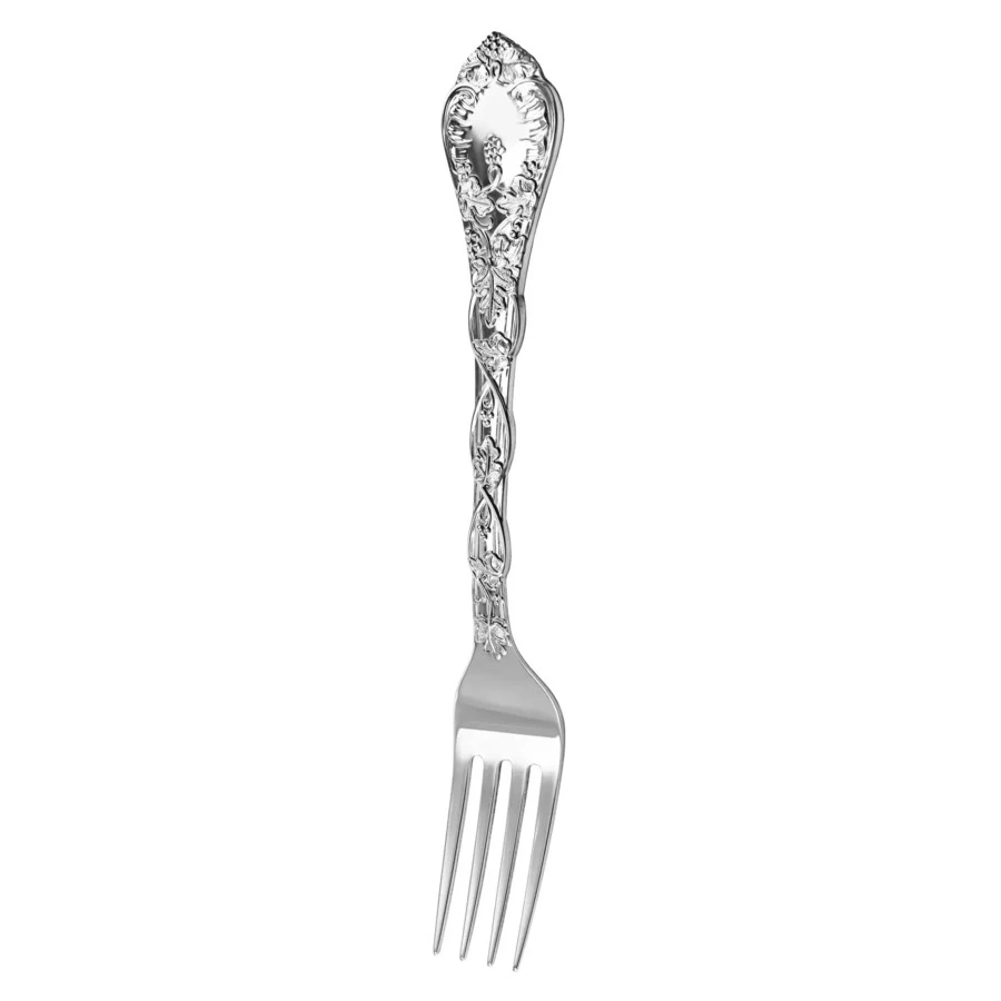 Набор столовых приборов АргентА Classic Эгоист-Виноградная лоза 287,35 г, 4 предмета, серебро 925