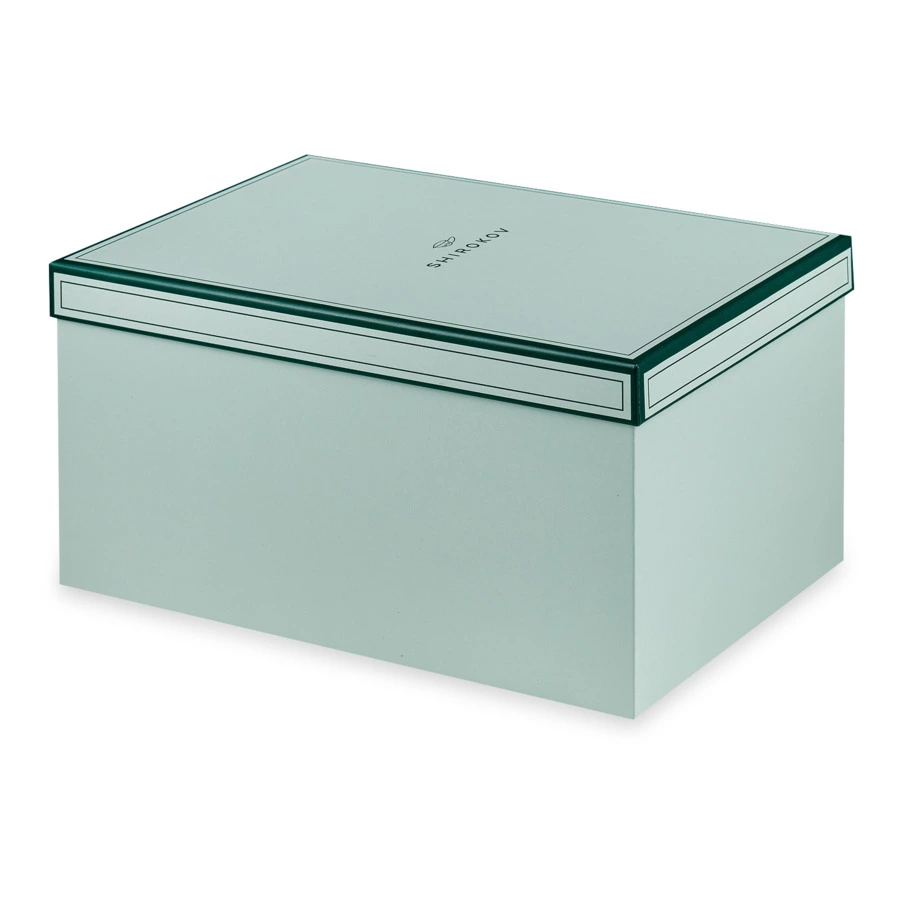 Скульптура Shirokov Дед Мороз 33x18 см, фарфор костяной, белая с золотыми звездами, п/к