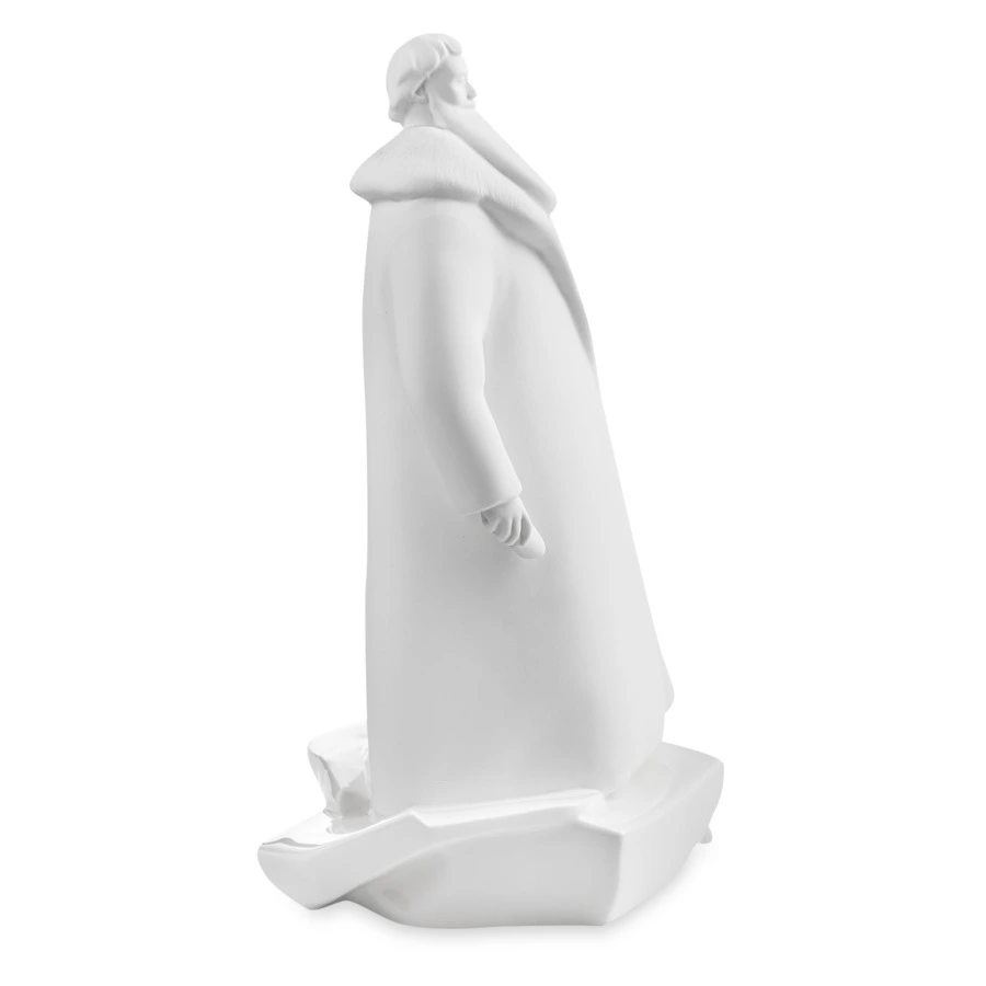 Скульптура Shirokov Дед Мороз 33x18 см, фарфор костяной, белая, п/к