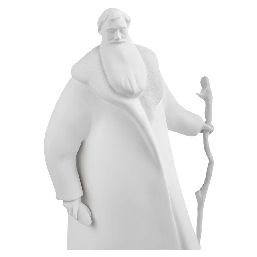 Скульптура Shirokov Дед Мороз 33x18 см, фарфор костяной, белая, п/к