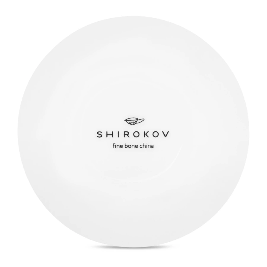 Розетка Shirokov Скетчбук Бабочки 8 см, фарфор костяной