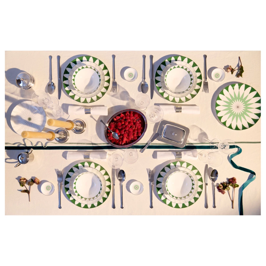 Тарелка обеденная Shirokov Калейдоскоп 27 см, фарфор костяной