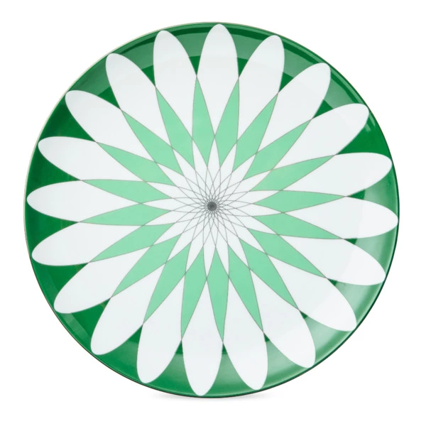 Тарелка обеденная Shirokov Калейдоскоп 27 см, фарфор костяной