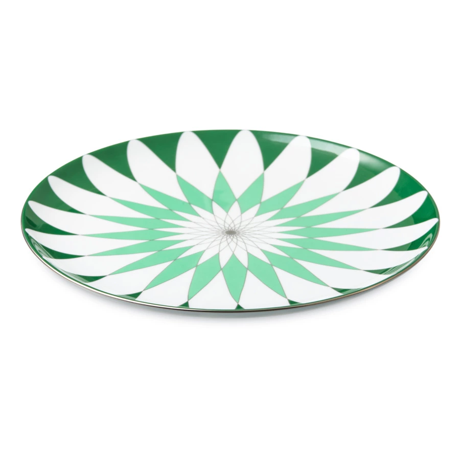 Тарелка обеденная Shirokov Калейдоскоп 27 см, фарфор костяной