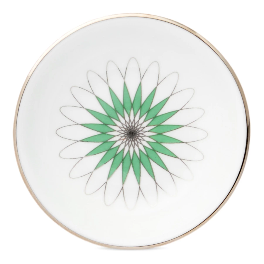 Розетка Shirokov Калейдоскоп 8 см, фарфор костяной