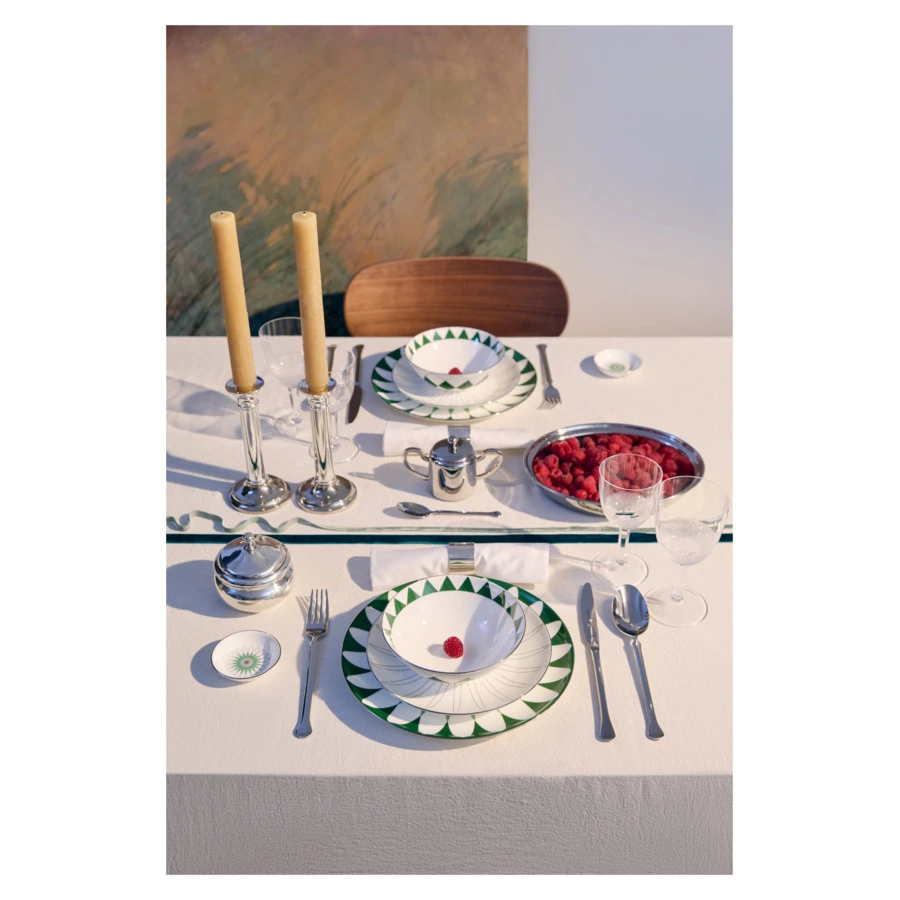 Розетка Shirokov Калейдоскоп 8 см, фарфор костяной