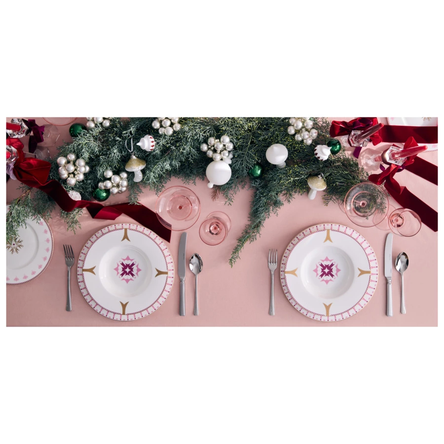 Сервиз столовый Shirokov Пурпур на 4 персоны, 12 предметов, фарфор костяной, позолота