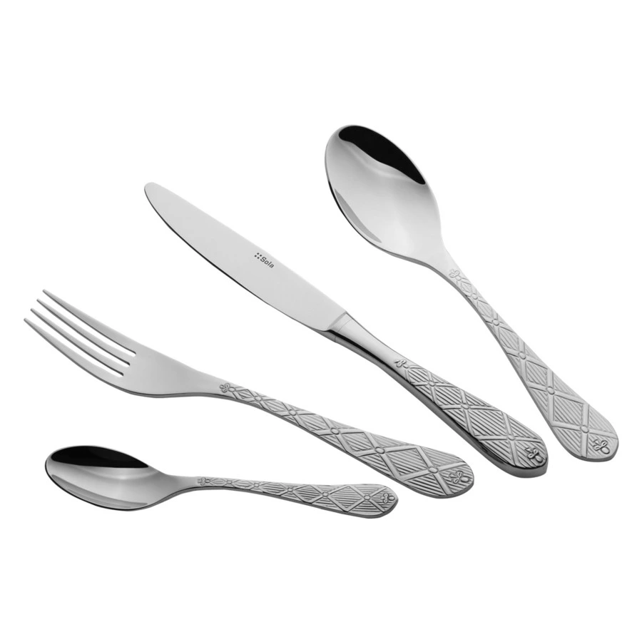 Набор столовых приборов Sola Windsor 24 предмета на 6 персон, Сталь нержавеющая, п/к