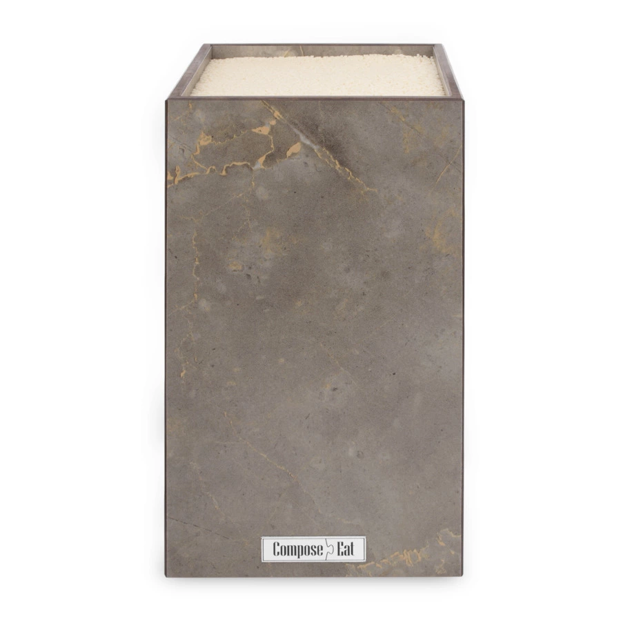 Подставка для ножей ComposeEat Fashion 12х12х24 см, композит, мрамор итальянский