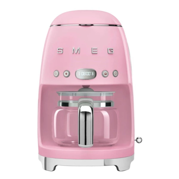 Капельная кофеварка SMEG DCF02PKEU 1050 Вт, кувшин 1,25 л, с подогревом, розовая