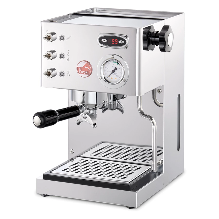 Кофемашина-эспрессо рожковая La Pavoni LPMCSR02EU 28х36 см, нержавеющая сталь, серебристая, п/к
