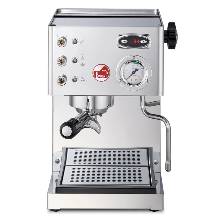 Кофемашина-эспрессо рожковая La Pavoni LPMCSR02EU 28х36 см, нержавеющая сталь, серебристая, п/к