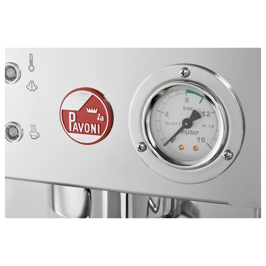 Кофемашина-эспрессо рожковая La Pavoni LPMCSR02EU 28х36 см, нержавеющая сталь, серебристая, п/к