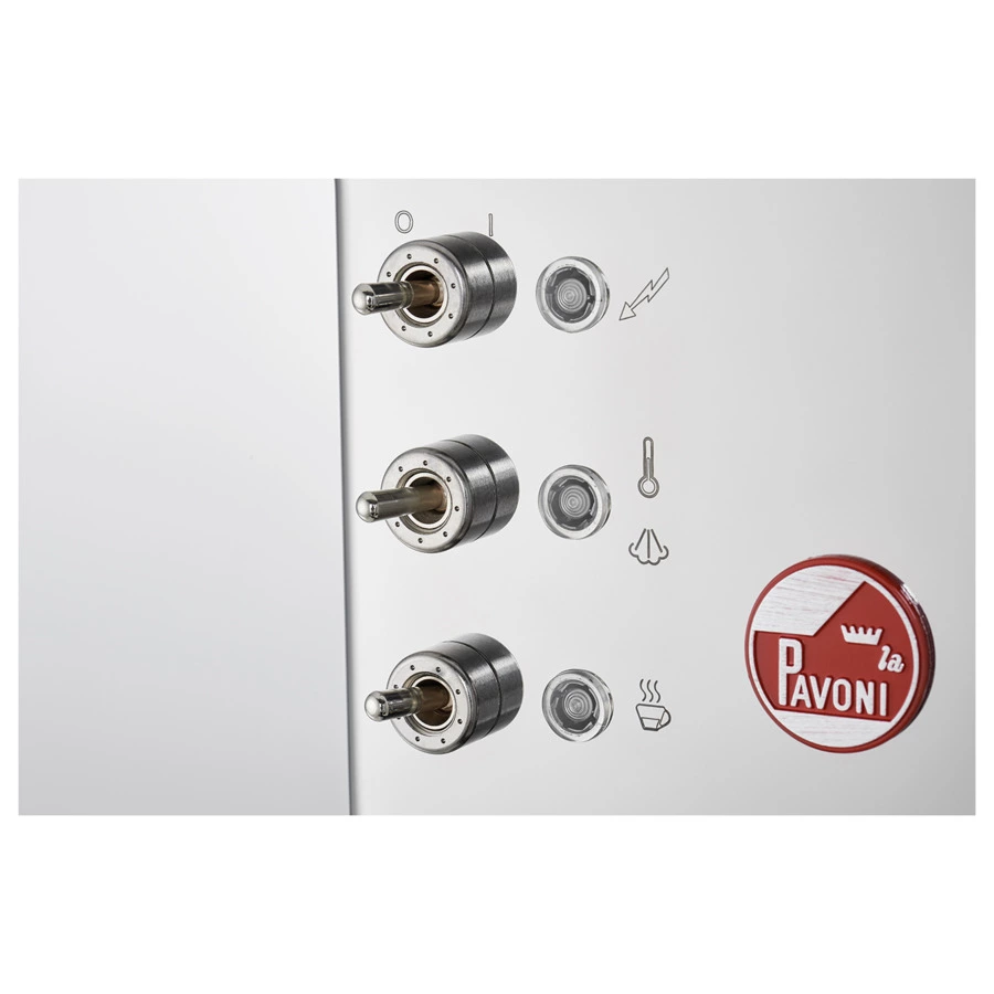 Кофемашина-эспрессо рожковая La Pavoni LPMCSR02EU 28х36 см, нержавеющая сталь, серебристая, п/к