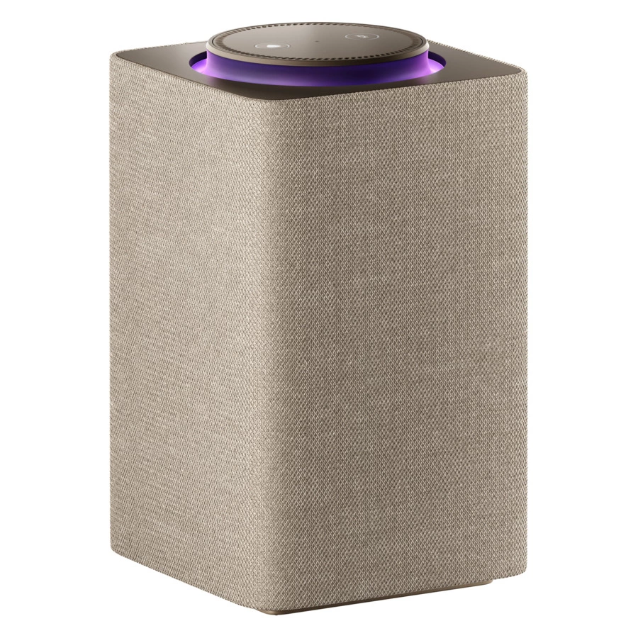 Колонка умная Яндекс с Алисой и пультом YNDX-00053 19х22 см, бежевая