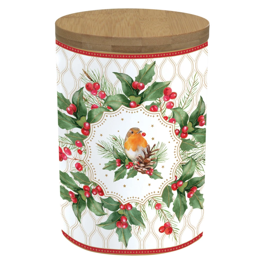 Банка  для хранения Easy Life Рождественские ягоды 11х16 см, фарфор твердый, п/к