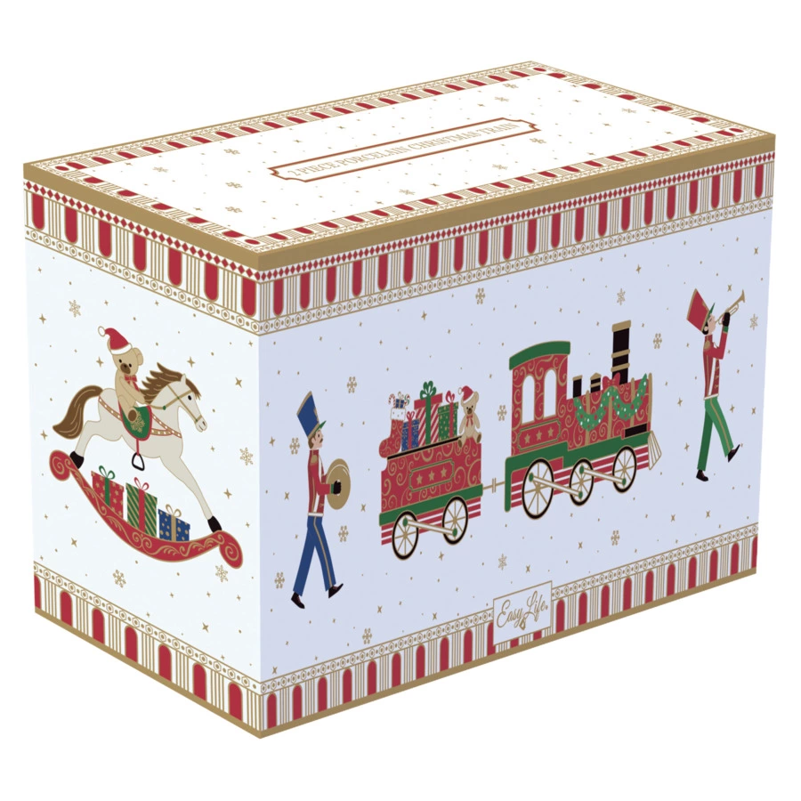 Чаша для закусок Easy Life Полярный экспресс 25,5х12,5 см, фарфор твердый, п/к